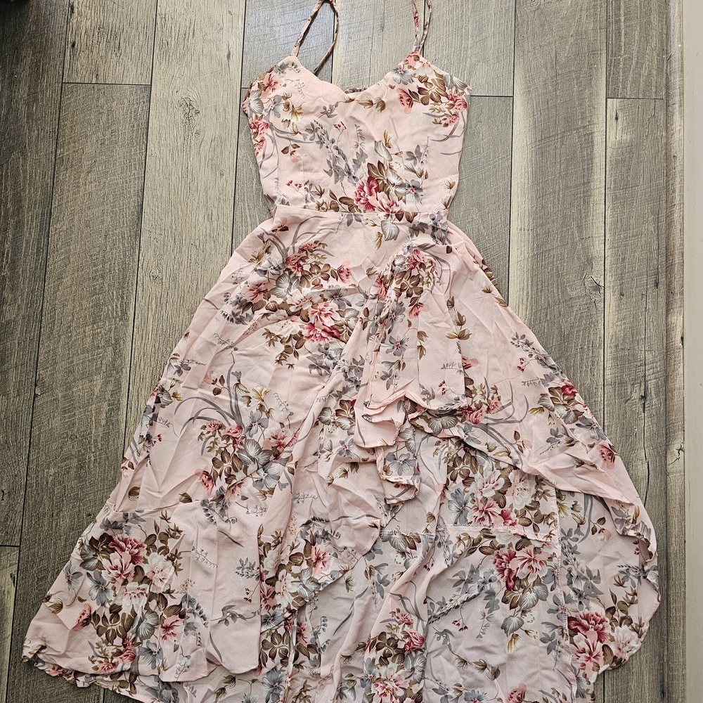 Floral High Low Dress